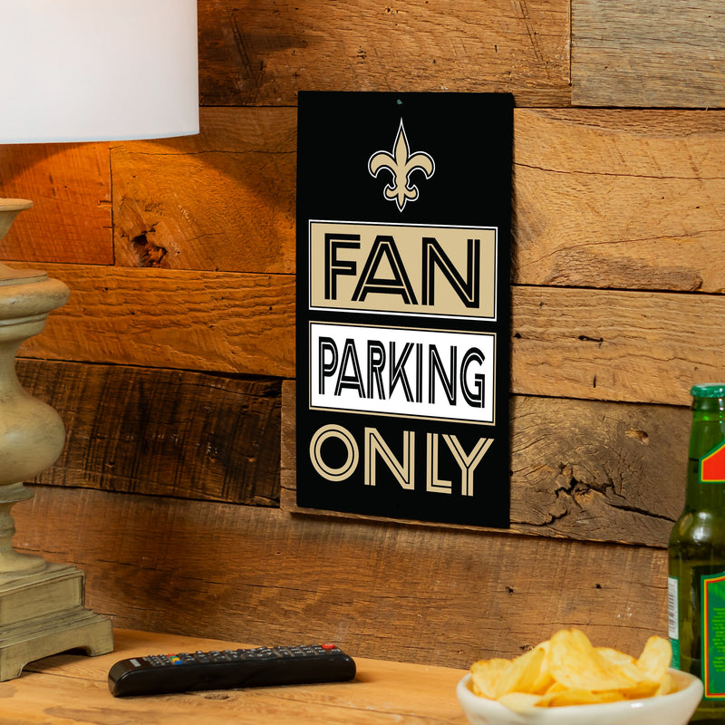 New Orleans Saints Fan Parking USA Metal Wall Sign, 7.5" x 11.5"
