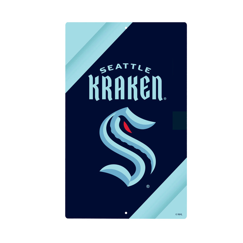 Seattle Kraken Logo Sign USA Metal Wall Sign, 7.5" x 11.5"