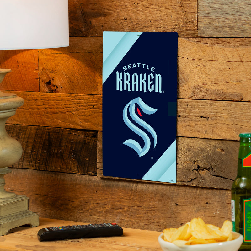 Seattle Kraken Logo Sign USA Metal Wall Sign, 7.5" x 11.5"