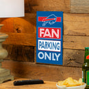 Buffalo Bills Fan Parking USA Metal Wall Sign, 7.5" x 11.5"