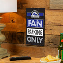 Colorado Rockies Fan Parking USA Metal Wall Sign, 7.5" x 11.5"