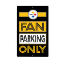 Pittsburgh Steelers Fan Parking USA Metal Wall Sign, 7.5" x 11.5"