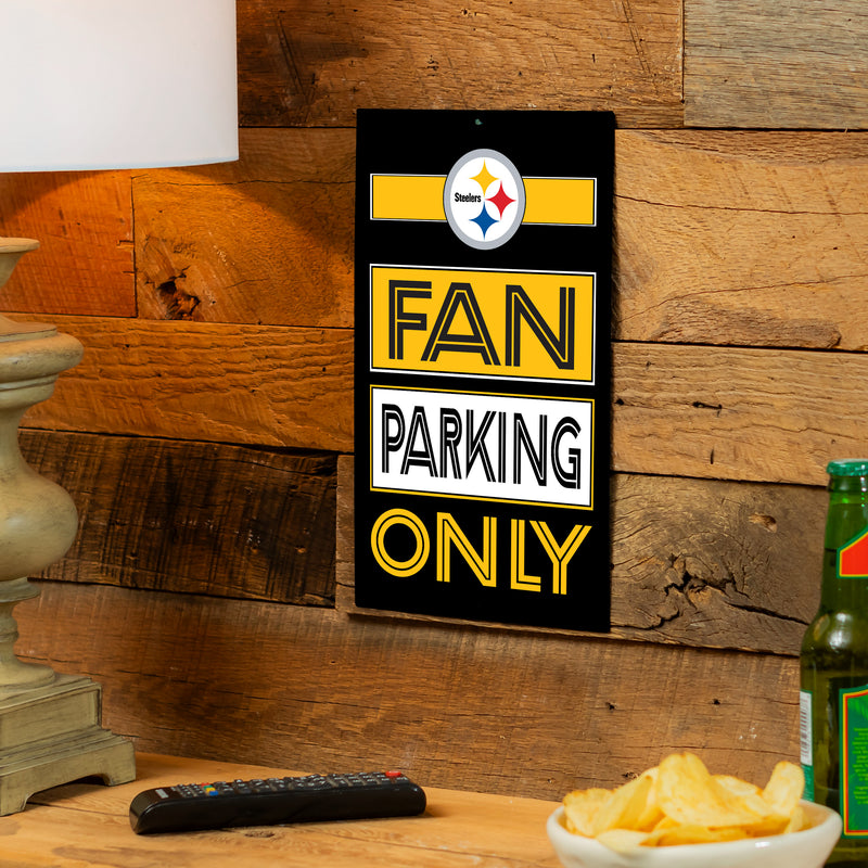 Pittsburgh Steelers Fan Parking USA Metal Wall Sign, 7.5" x 11.5"