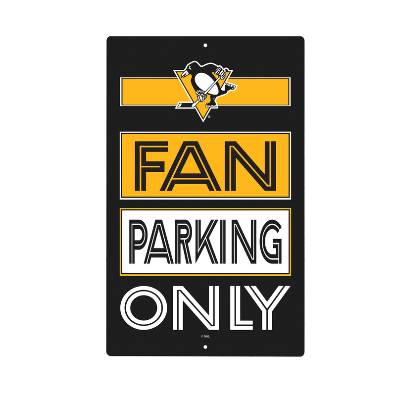 Pittsburgh Penguins Fan Parking USA Metal Wall Sign, 7.5" x 11.5"
