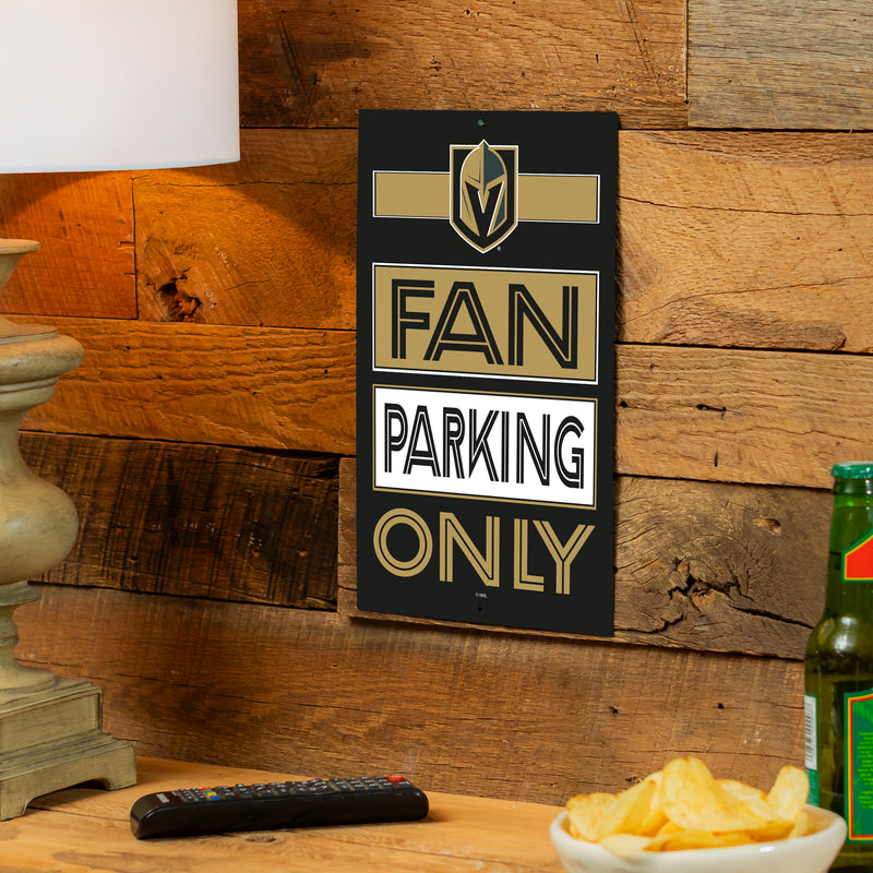 Vegas Golden Knights Fan Parking USA Metal Wall Sign, 7.5" x 11.5"