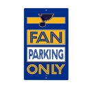 St Louis Blues Fan Parking USA Metal Wall Sign, 7.5" x 11.5"