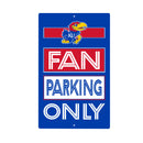 University of Kansas Fan Parking USA Metal Wall Sign, 7.5" x 11.5"