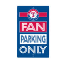 Texas Rangers Fan Parking USA Metal Wall Sign, 7.5" x 11.5"