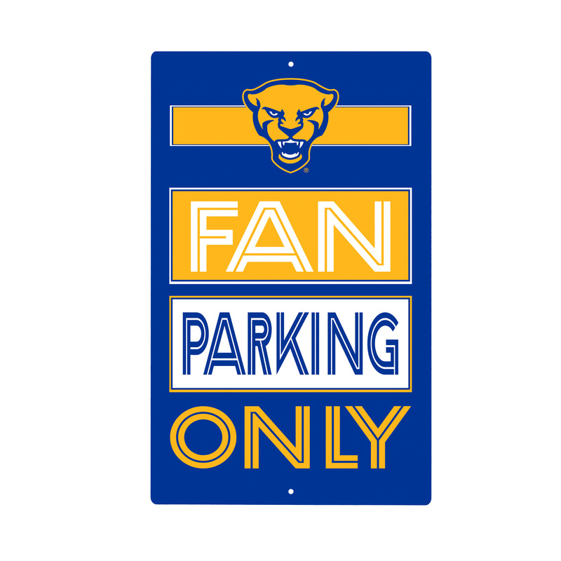 University of Pittsburgh Fan Parking USA Metal Wall Sign, 7.5" x 11.5"