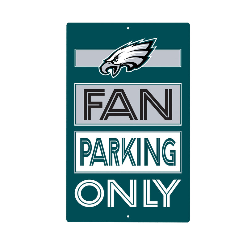 Philadelphia Eagles Fan Parking USA Metal Wall Sign, 7.5" x 11.5"