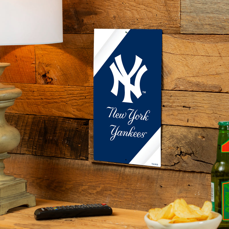 New York Yankees Logo Sign USA Metal Wall Sign, 7.5" x 11.5"