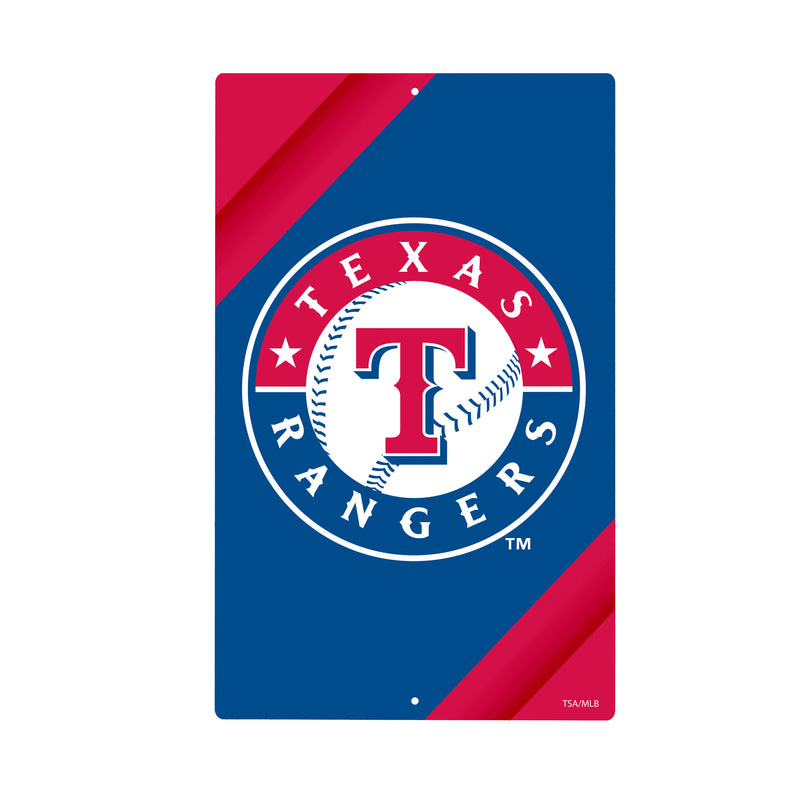 Texas Rangers Logo Sign USA Metal Wall Sign, 7.5" x 11.5"