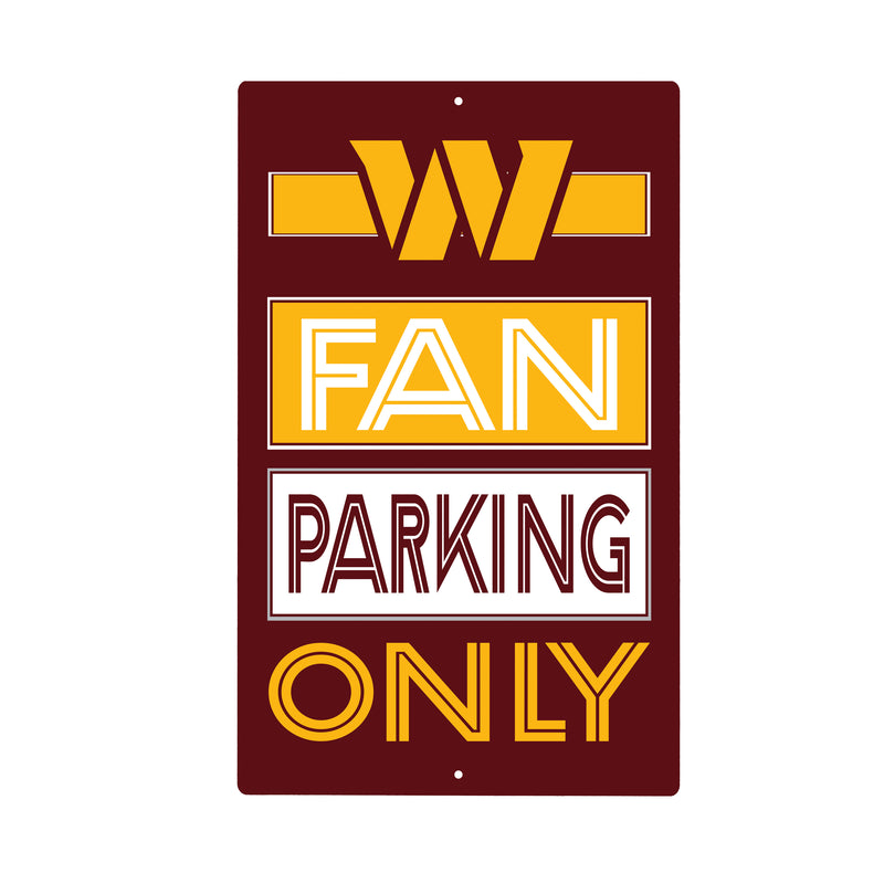Washington Commanders Fan Parking USA Metal Wall Sign, 7.5" x 11.5"