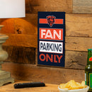 Chicago Bears Fan Parking USA Metal Wall Sign, 7.5" x 11.5"
