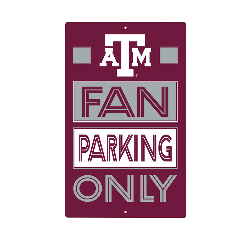Texas A&M Fan Parking USA Metal Wall Sign, 7.5" x 11.5"