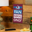 Colorado Avalanche Fan Parking USA Metal Wall Sign, 7.5" x 11.5"