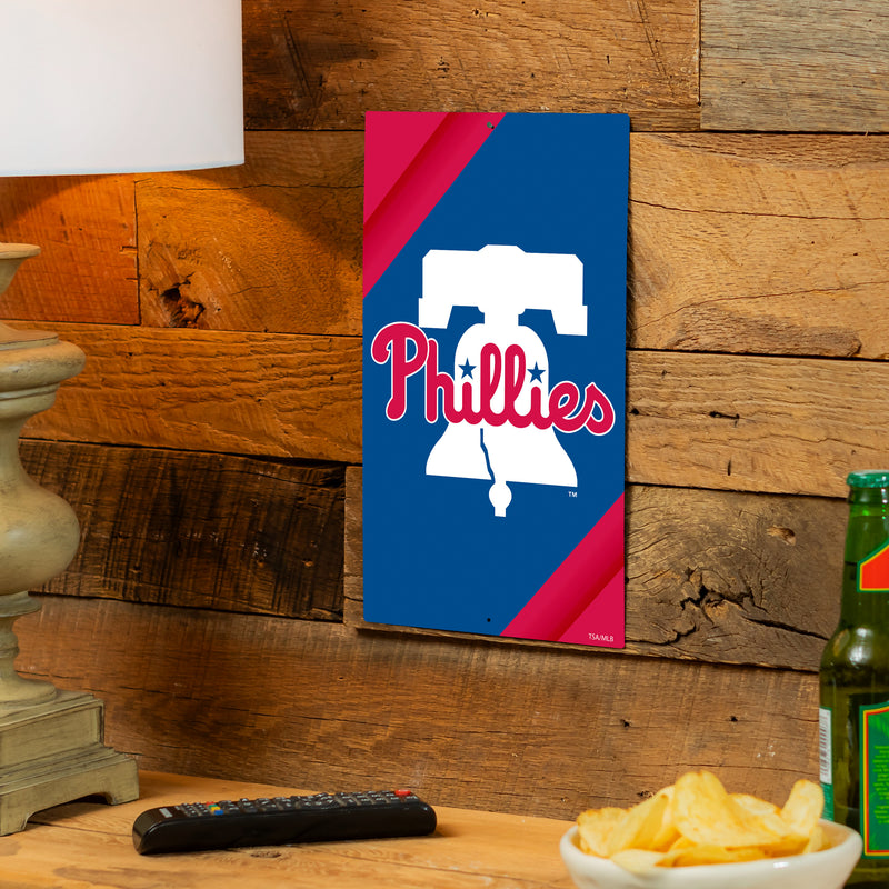 Philadelphia Phillies Logo Sign USA Metal Wall Sign, 7.5" x 11.5"