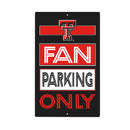 Texas Tech University Fan Parking USA Metal Wall Sign, 7.5" x 11.5"
