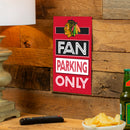 Chicago Blackhawks Fan Parking USA Metal Wall Sign, 7.5" x 11.5"
