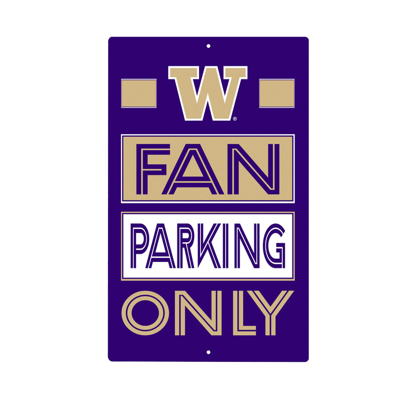 University of Washington Fan Parking USA Metal Wall Sign, 7.5" x 11.5"