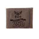 Front Pocket Wallet w/ RFID Blocking, US Navy, 250th Anniversary, Brown