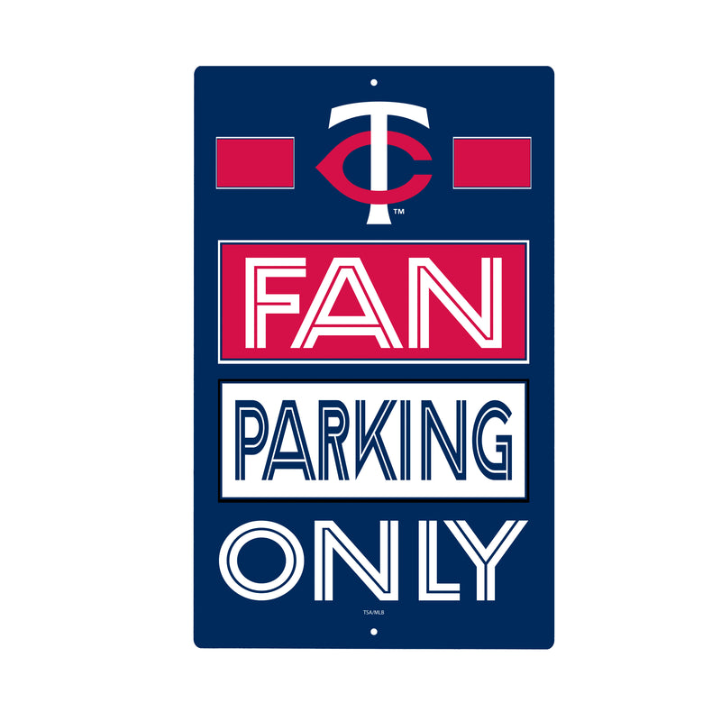 Minnesota Twins Fan Parking USA Metal Wall Sign, 7.5" x 11.5"