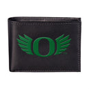 University of Oregon Black Bi-Fold Embroidered Wallet w/ RFID Blocking