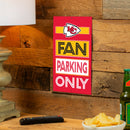 Kansas City Chiefs Fan Parking USA Metal Wall Sign, 7.5" x 11.5"