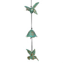 Cottage Garden Outdoor Hanging Decor, Metal Cast Iron Butterfly /Hummingbird/Dragonfly, 3 Asst