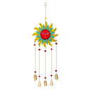 Decorative Wind Chime, Metal Smiling Sun