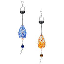 Cottage Garden Bell, Solar Art Glass, Asst of 2