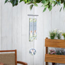 Cottage Garden Decorative Panel Windchime, Angel, Gray 27"H