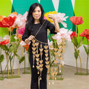 VivaStyle Decorative Wind Chime, Metal, Strands of Dangling Butterflies