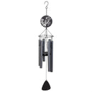 Avria Wind Chime, Tuned Wind Chime, Laser Cut Cardinal, 27"H, Gray