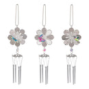 Cottage Garden Wind Chime Program, Metal, 3 Designs, 8 each, 24pcs total Program