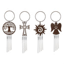 Decorative Door Wind Chime, Metal, 4 Designs, 6 each, 24pcs total Program