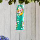 What She Shed Wind Chime, Metal, Green Florals Cylinder Chime, 36" H