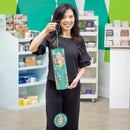 What She Shed Wind Chime, Metal, Green Florals Cylinder Chime, 36" H