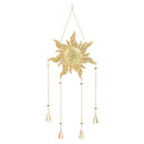 VivaStyle Decorative Wind Chime, Metal with Beads, Sun