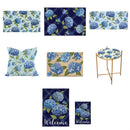 VivaStyle Washable Mat, 24"Lx36"H, Hydrangea Haven