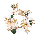 Pearl & Pine Candle Wreath, Candle Wreath, 13"