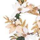 Pearl & Pine Candle Wreath, Candle Wreath, 13"