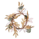 Pearl & Pine Candle Wreath, Candle Wreath, 13"