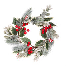 Sugar & Stripes Wreath, Candle Wreath, 12"