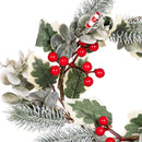 Sugar & Stripes Wreath, Candle Wreath, 12"