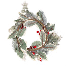 Sugar & Stripes Wreath, Candle Wreath, 12"