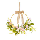 Hop Into Spring Wreath, Easter Egg Half Wreath, 16"
