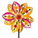 Cottage Garden Wind Spinner, Garden Petal Medallion, 74"H