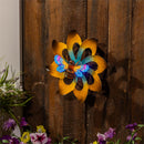 Cottage Garden Wall Spinner Solar Bee with Twinkling Lights