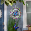 Edge Program Wind Spinners Metal Butterfly Illusion Spinner